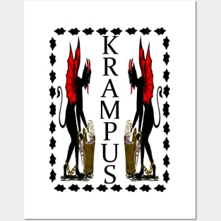 Red Krampus Posters and Art